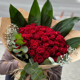  Alanya Flower Delivery Bouquet of 51 Red Roses